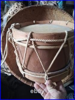 Beautiful Native American Vintage Louisiana Choctaw Ceremony Drum Htf Rare