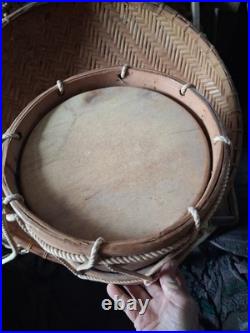 Beautiful Native American Vintage Louisiana Choctaw Ceremony Drum Htf Rare