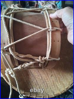 Beautiful Native American Vintage Louisiana Choctaw Ceremony Drum Htf Rare