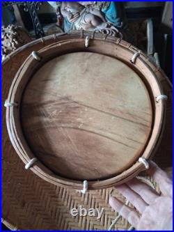 Beautiful Native American Vintage Louisiana Choctaw Ceremony Drum Htf Rare