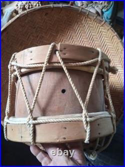 Beautiful Native American Vintage Louisiana Choctaw Ceremony Drum Htf Rare