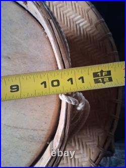 Beautiful Native American Vintage Louisiana Choctaw Ceremony Drum Htf Rare