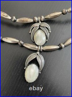 Beautiful Rare Vintage Loren Begay Signed Necklace Sterling Silver