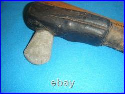 COA 13 1/2 in. RARE CEREMONIAL HAFTED TRADE ERA AXE CLUB FROM GREAT PLAINS