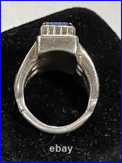 Carl & Irene Clark. Micro-Inlay Yei Man Ring. Vintage. Signed. RARE. 6.5. FREE SHIP