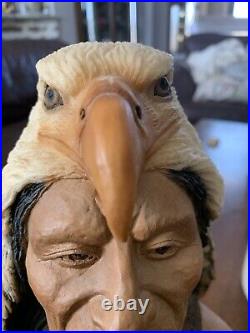 Cloud Eagle Rare Native American Sculpture By Stephen Herrero 149/2500 Signed