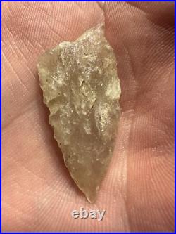 Crystal 1.5 Charleston S. C. Creek Find Native American Arrowhead Artifact Rare