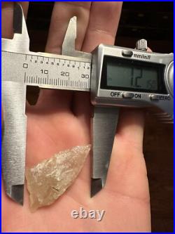 Crystal 1.5 Charleston S. C. Creek Find Native American Arrowhead Artifact Rare