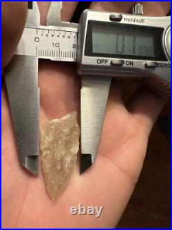 Crystal 1.5 Charleston S. C. Creek Find Native American Arrowhead Artifact Rare