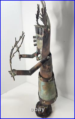 Dale Anderson Signed Copper Sculpture Native American Kachina 19 Rare VINTAGE