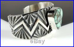 Damele Navajo Bracelet Sterling Silver Rare Handmade Tufa Cast By Kevin Yazzie