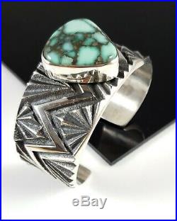 Damele Navajo Bracelet Sterling Silver Rare Handmade Tufa Cast By Kevin Yazzie