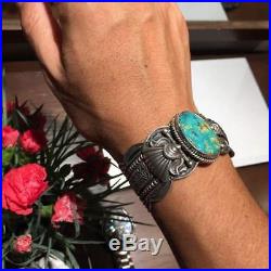 Darrell Cadman bangle turquoise morenci Bracelet Rare From JAPAN F/S
