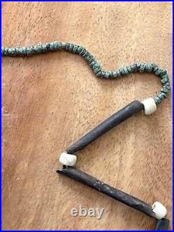 EXTREMELY RARE! Ca. 1000 CE NATIVE AMERICAN ROLLED COPPER BEADSWEARABLE STRAND
