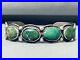 Early-1900-s-Very-Rare-Vintage-Navajo-Green-Turquoise-Sterling-Silver-Bracelet-01-exk