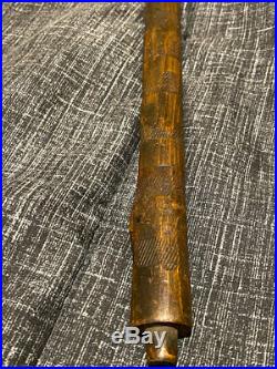 Early Rare Crow Indian Pipe Tomahawk Forged Spontoon Head Gun Barrel Bowl 1780