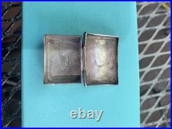 Early Rare Example of Navajo Sterling Silver Pill Box Trinket Box