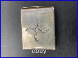 Early Rare Hopi Silver Match Safe Holder Box Container Native American Navajo Early Rare Hopi Silver Match Safe Holder Box Container Native American Navajo