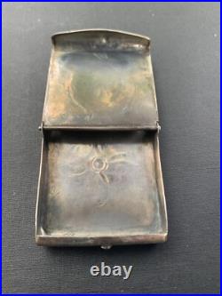 Early Rare Hopi Silver Match Safe Holder Box Container Native American Navajo Early Rare Hopi Silver Match Safe Holder Box Container Native American Navajo