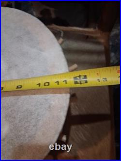 Excellent Vintage Native American Rawhide Peg Drum Rare Htf