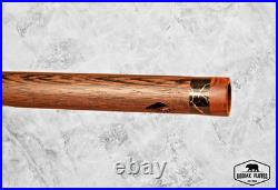 Exotic Wenge Premium Native American Flute TruStone-Blackheart Totem F# 24 7/8