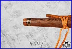 Exotic Wenge Premium Native American Flute TruStone-Blackheart Totem F# 24 7/8