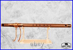 Exotic Wenge Premium Native American Flute TruStone-Blackheart Totem F# 24 7/8