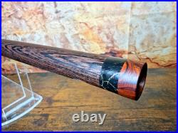 Exotic Wenge Premium Native American Flute TruStone-Blackheart Totem F# 24 7/8