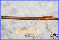 Exotic Wenge Premium Native American Flute TruStone-Blackheart Totem F# 24 7/8