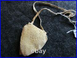 Extra Rare Native American Quilled Leather, Medicine Bundle Pouch, Sd-03681