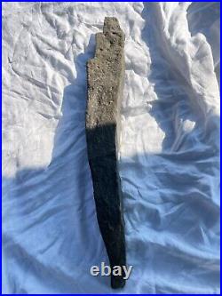 Extremely Large Rare Paleo Native American Indian Stone Level/Wedge Multi-Tool