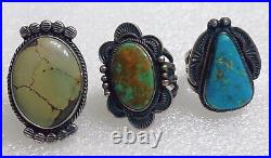 Extremely Rare & Collectible Native American Turquoise Ring By Harry Morgan (d)