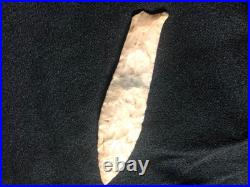 Extremly large and rare paleo unfluted cumberland, beaver lake 5 1/8 long beau