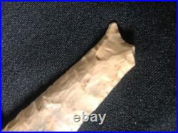 Extremly large and rare paleo unfluted cumberland, beaver lake 5 1/8 long beau