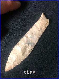 Extremly large and rare paleo unfluted cumberland, beaver lake 5 1/8 long beau