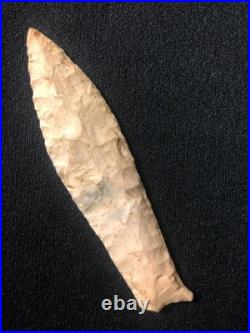 Extremly large and rare paleo unfluted cumberland, beaver lake 5 1/8 long beau