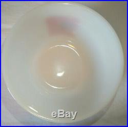 Federal Glass Native American Indian Chief Mixing Bowls RARE Factory Flaws