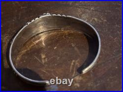 Frank James Sterling Silver Navajo Native American Bracelet Rare