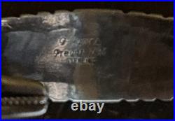 Frank James Sterling Silver Navajo Native American Bracelet Rare