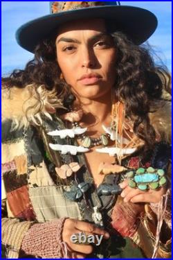 GIANT RARE Santo Domingo Pueblo Hand Strung and Hand Carved Fetish Necklace