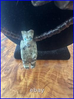 GIANT RARE Santo Domingo Pueblo Hand Strung and Hand Carved Fetish Necklace