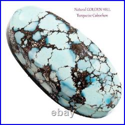 GOLDEN HILL Turquoise Cabochon Cab RARE 16.85 ct Spiderwebbed NATURAL 4 Bracelet