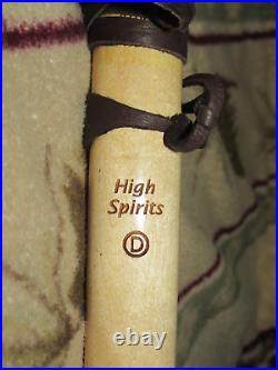 HIGH SPIRITS Native American Style Flute 15 inch Key of High D-minor, RARE