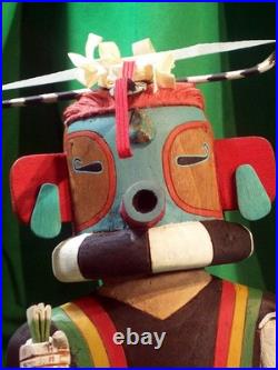 Hopi Kachina Doll The Turquoise Nose Plug Kachina by Martin Dallas Very Rare