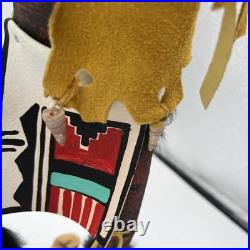 Hopi Kachina Rare Black Ogre 16 Inches Artist Signed Native American Indian