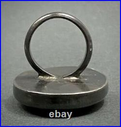 Incredibly RARE Vintage SANTA DOMINGO Sterling Silver Shell Ring 20 Grams