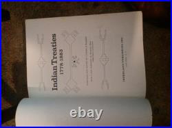 Indian Treaties 1778-1883. Compiled & edited by Charles Kappler. Rare Reference