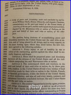 Indian Treaties 1873 Original Compilation Tribes Native American History Rare