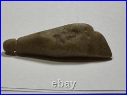 Iroquois Blind Eagle Charm Stone Beautiful Green Chlorite Rare NY Artifact
