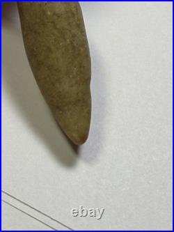 Iroquois Blind Eagle Charm Stone Beautiful Green Chlorite Rare NY Artifact